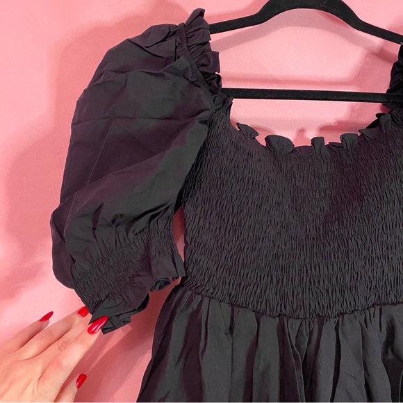 House of CB Silvana Sundress Black Garden Corset Medium Spring Summer NEW - Picture 12 of 17